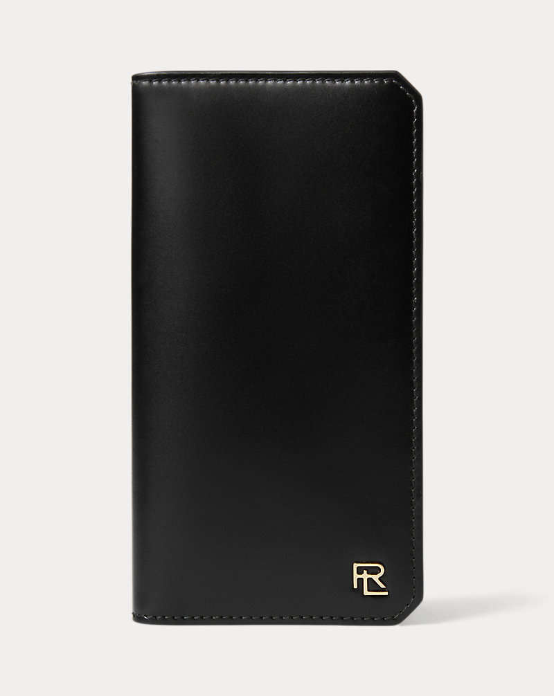RL Box Calfskin Vertical Wallet Ralph Lauren Collection 1
