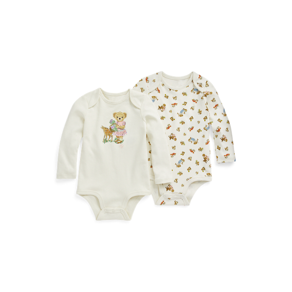 Deux bodys bébé Polo Bear en coton