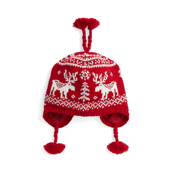 Gorro com proteção de orelha Fair Isle