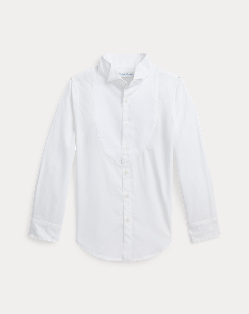 Cotton Broadcloth Tuxedo Shirt Girls 2-6x 1