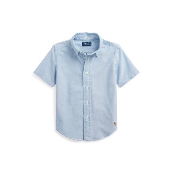 Cotton Oxford Short Sleeve Uniform Shirt Ralph Lauren