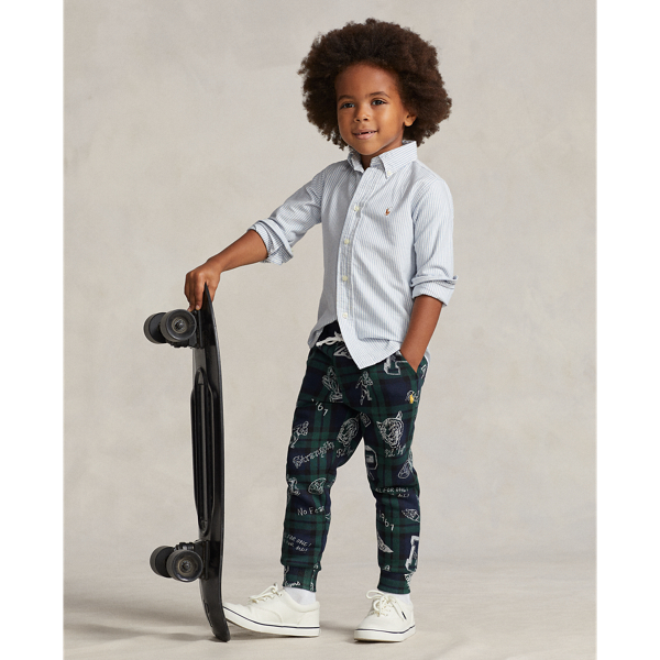 Pantalon de jogging écossais en molleton