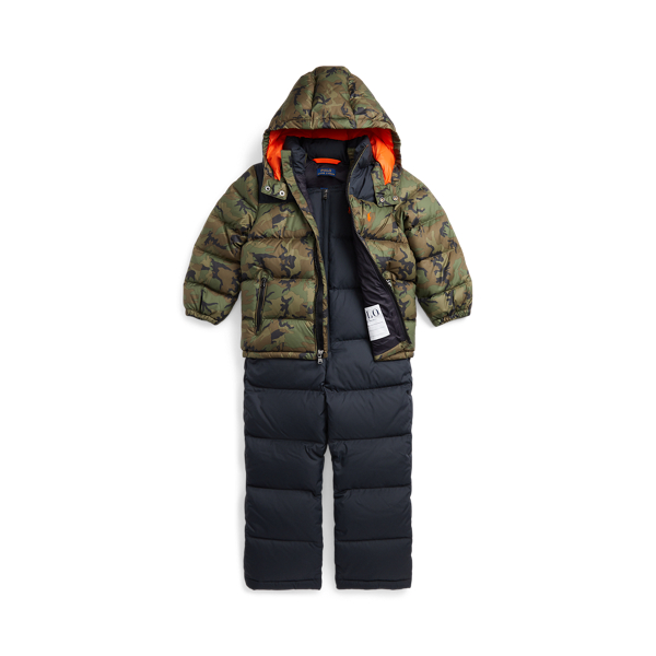 Polo Ralph Lauren Camo Water-Repellent Down Snowsuit Set