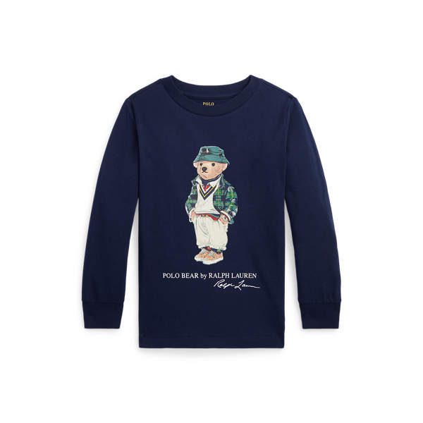 Polo Bear Cotton Long Sleeve Tee