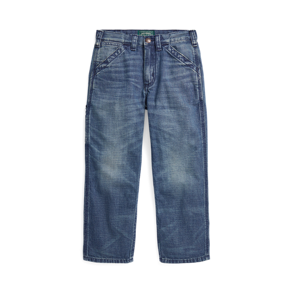 Faded Denim Carpenter Pant