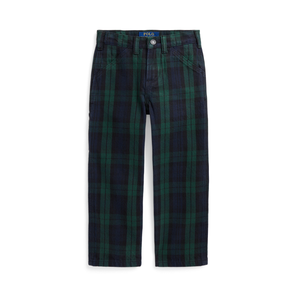 Plaid Denim Carpenter Pant