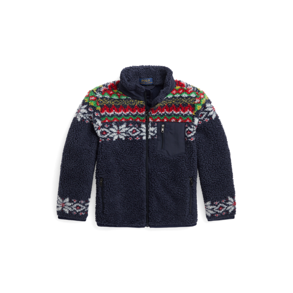 Fair Isle Teddy Fleece Jacket