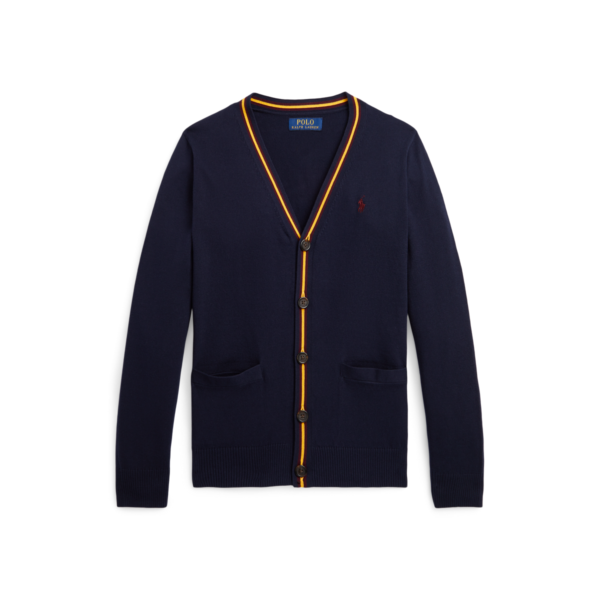 Cotton v neck cardigan cheap