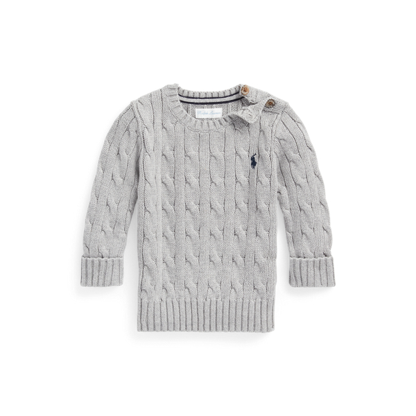 Cable-Knit Cotton Sweater