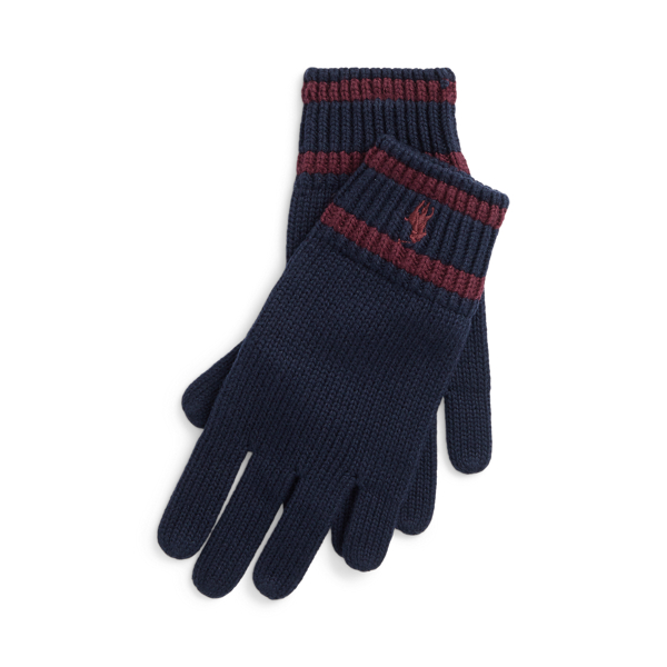 Gants rayés en coton