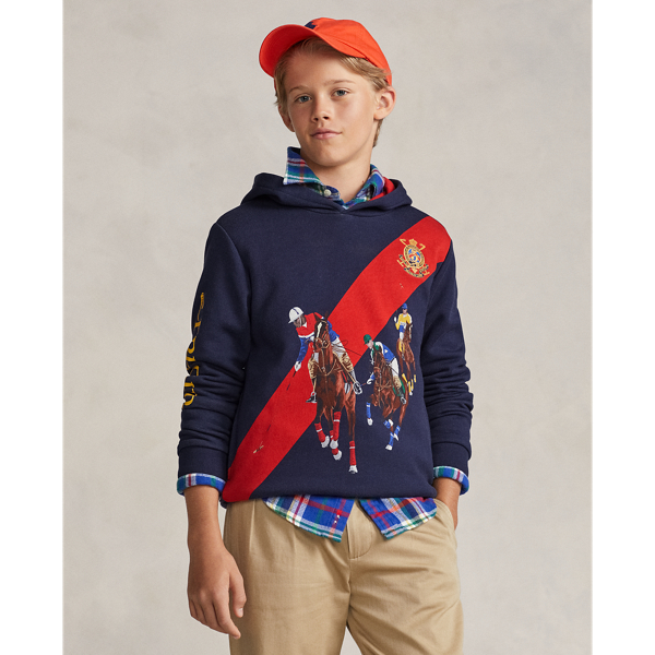 Sweat à capuche et motif en molleton