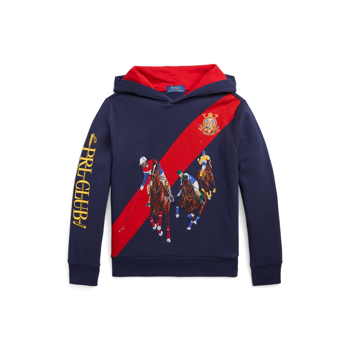 Fleece graphic hotsell hoodie ralph lauren