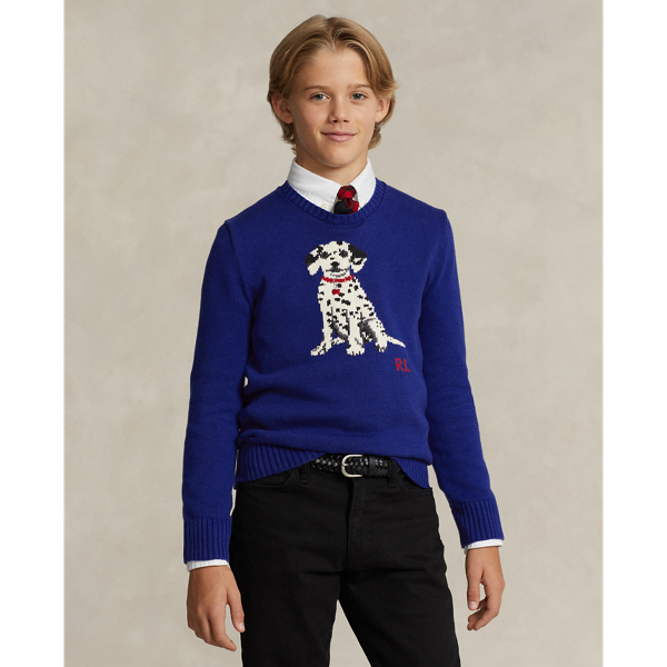 Camisola de malha intarsia Dalmatian