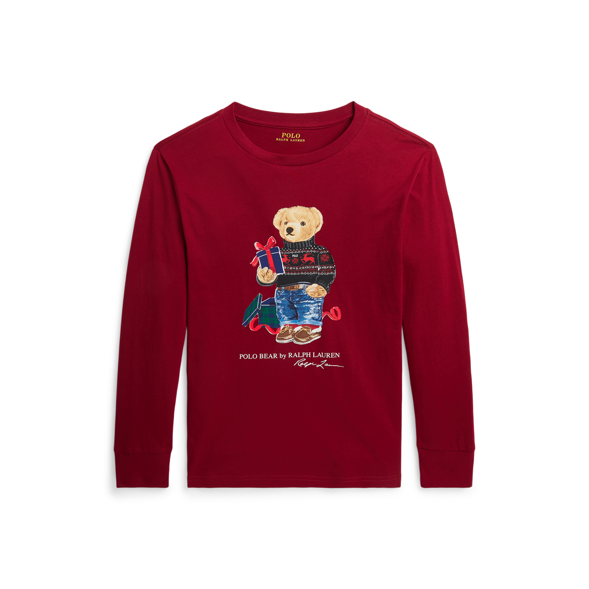 Long sleeve polo bear shirt new arrivals