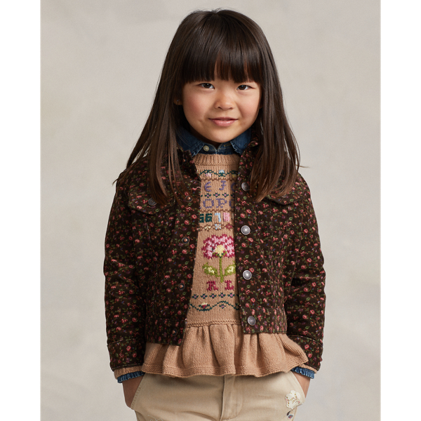 Polo Ralph Lauren Floral Corduroy Trucker Jacket