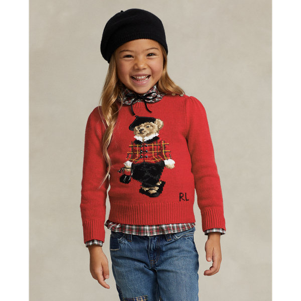 Pull Polo Bear en coton mélangé