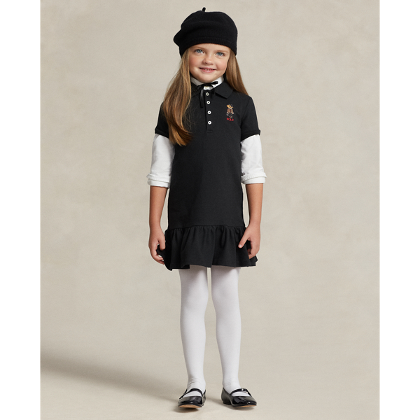Polo Ralph Lauren Polo Bear Stretch Mesh Polo Dress