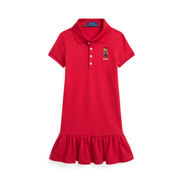 Polo Ralph Lauren Polo Bear Stretch Mesh Polo Dress