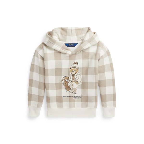 Sweat plaid Enfant Ours - Pull Plaid pour Enfant - Plaid Pull - Hoodie Bear