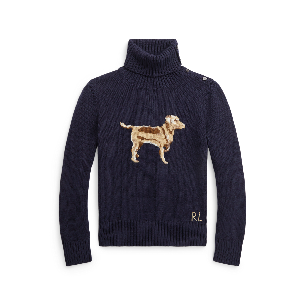 Dog Cotton-Blend Turtleneck Sweater