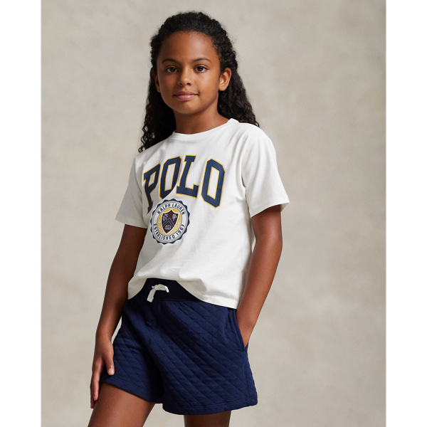 T-shirt à écusson en jersey de coton