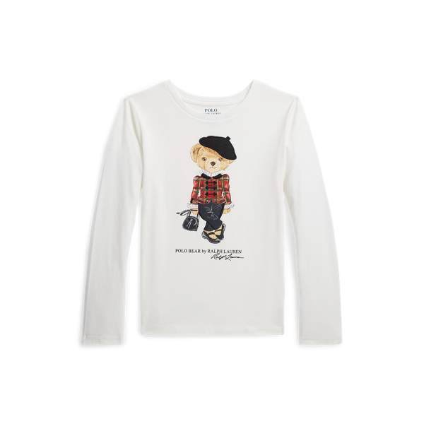 Polo Bear Jersey Long Sleeve Tee for Children Ralph Lauren IE