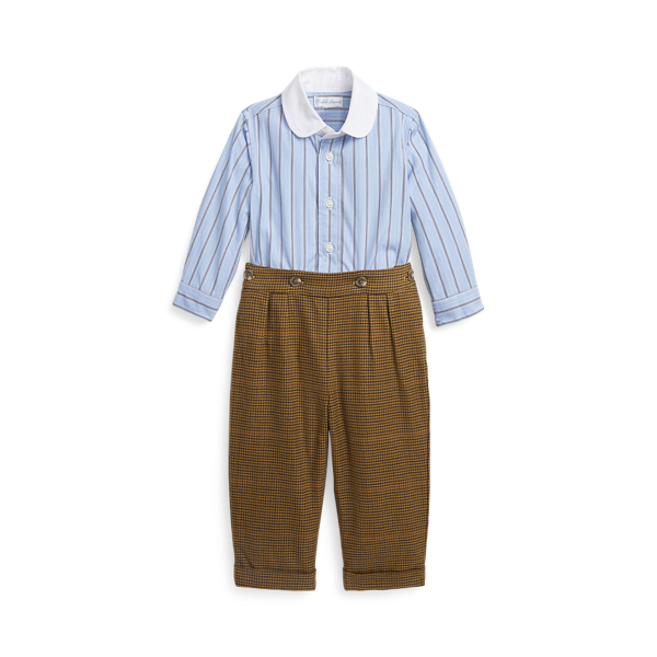 Polo Ralph Lauren Cotton Shirt & Houndstooth Pant Set