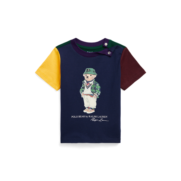 T-shirt Polo Bear color-block en coton