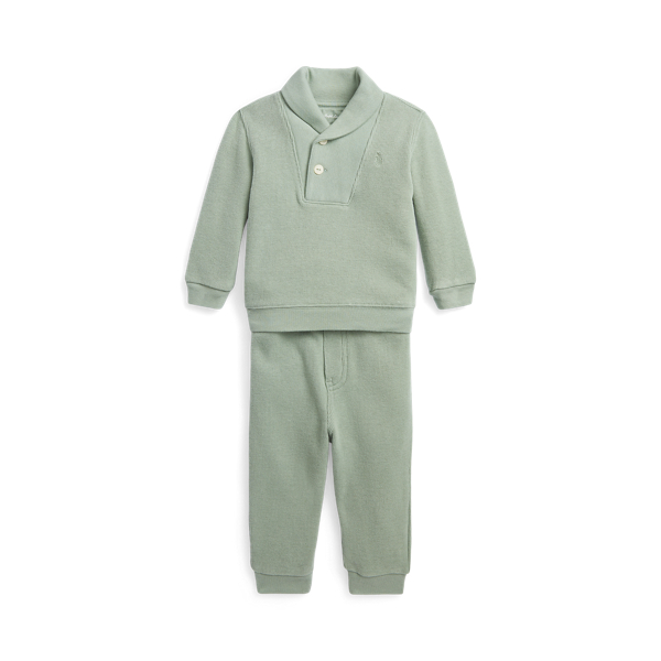 Polo Ralph Lauren French-Rib Cotton Pullover & Pant Set