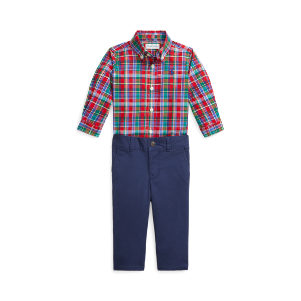 Polo Ralph Lauren Plaid Cotton Shirt & Flex Abrasion Pant