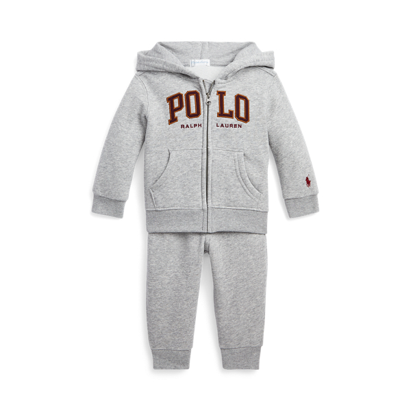 Polo Ralph Lauren Logo Fleece Full-Zip Hoodie & Pant Set