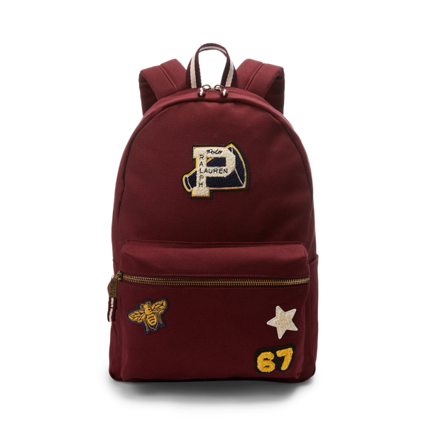 Logo Patches Canvas Backpack