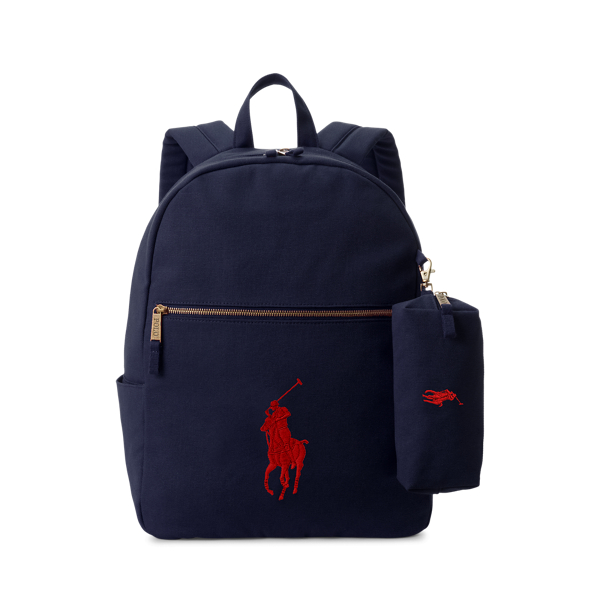 Polo Ralph Lauren Boys Pony Backpack - Newport Navy - Size Large