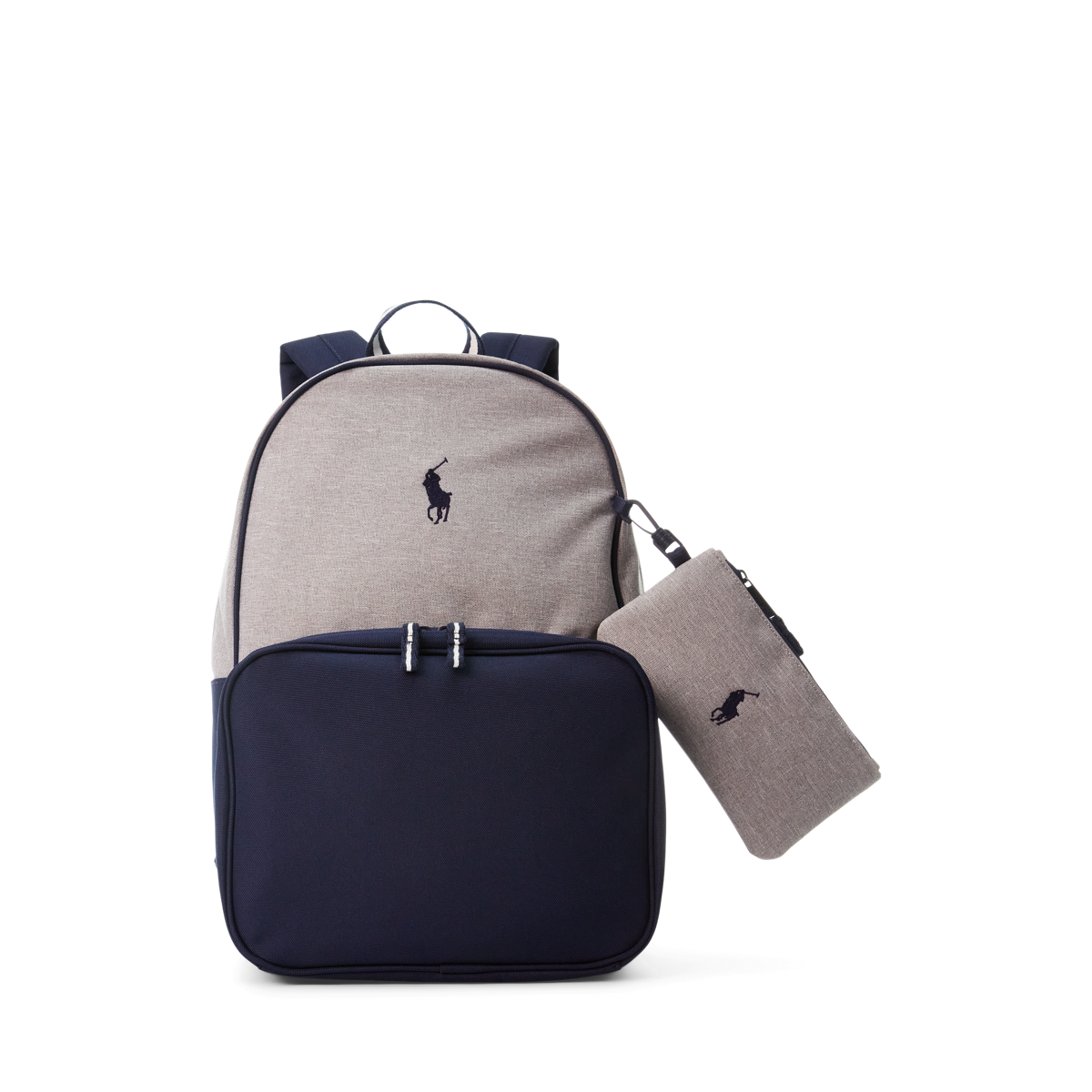 Color-Blocked Backpack & Lunch Tote Set