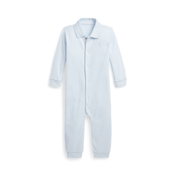 Soft Cotton Polo Coverall Baby Boy 1