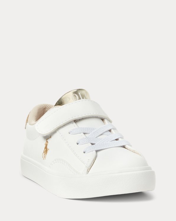 Theron V Faux-Leather Low-Top EZ Trainer