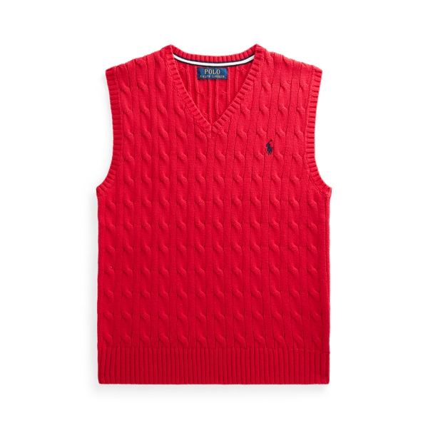Cable-Knit Cotton Jumper Vest