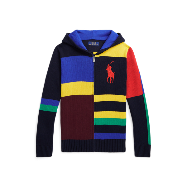 Big Pony Cotton Full-Zip Sweater