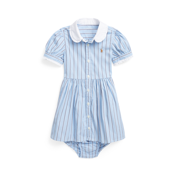 Striped Cotton Dress and Bloomer Baby Girl 1