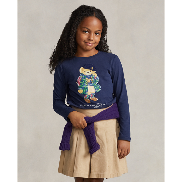T-shirt Polo Bear manches longues coton