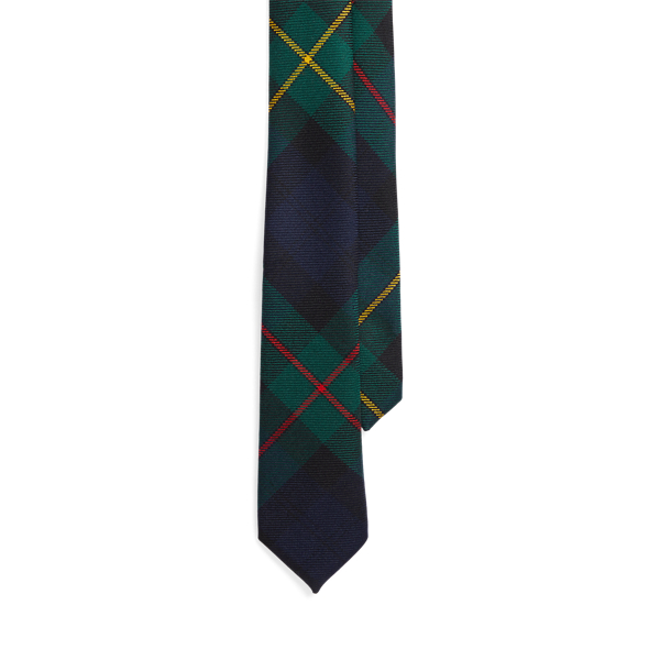 Gravata de tartan de lã