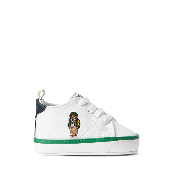 Quilton Polo Bear Faux-Leather Trainer