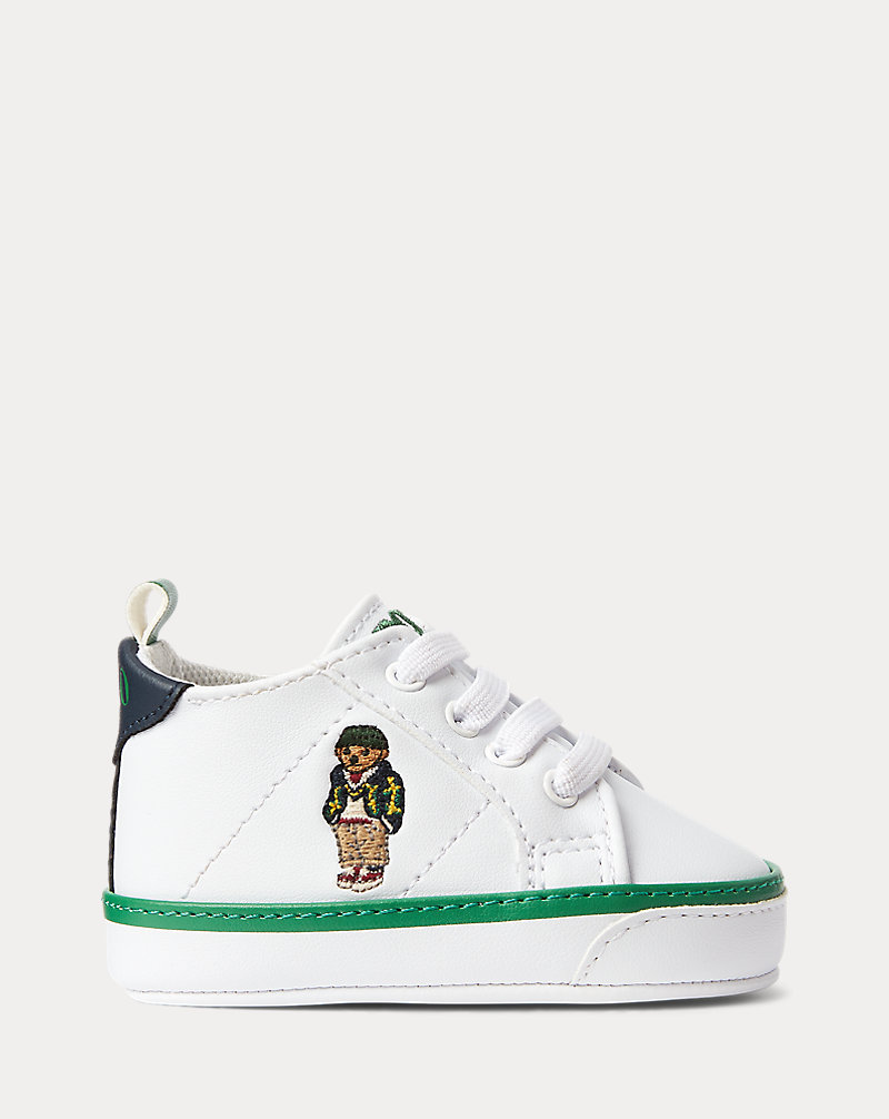 Quilton Polo Bear Faux-Leather Trainer Baby Boy 1