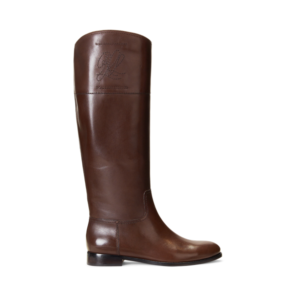 Justine Burnished Leather Riding Boot