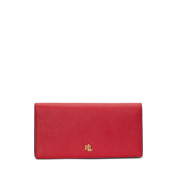 Crosshatch Leather Slim Wallet