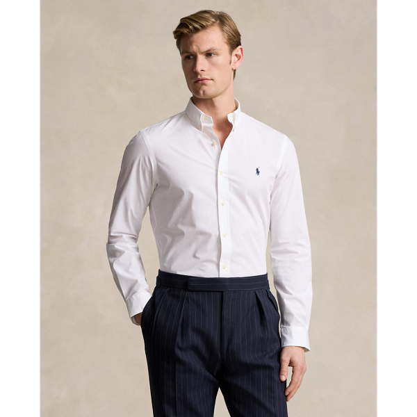 Slim Fit Stretch Poplin Shirt Polo Ralph Lauren 1