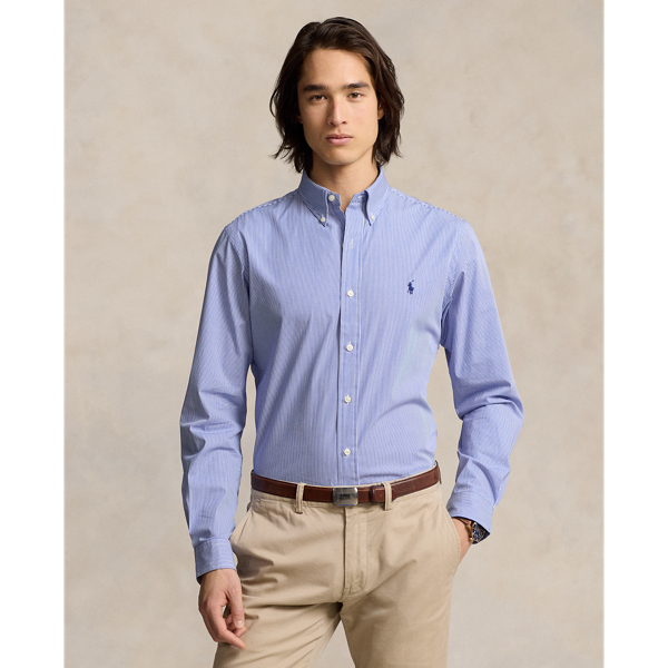 Camisa Slim Fit de popelina elástica