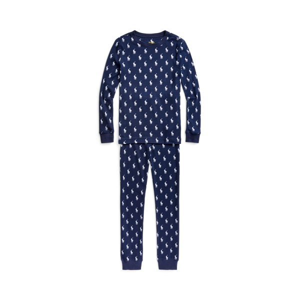 Pyjama Polo Bear en flanelle de coton