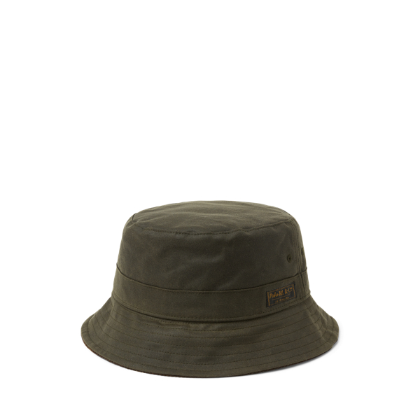 Crown Cap Wax-Coated Bucket Hat for Men - Brown - L/XL