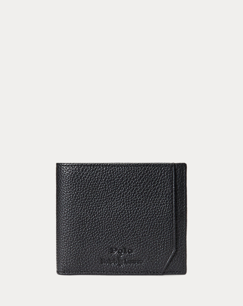 Pebbled Leather Billfold Wallet Polo Ralph Lauren 1